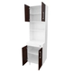 Aparador Columna Cocina Mosconi 4 Pue Blanco Chocolate