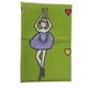 Funda almohadón con volado 40x40 bordada Clover tela gros