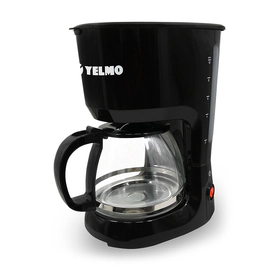 CAFETERA FILTRO Yelmo - 12 POCILLOS - ECONOMICA  - NEGRA