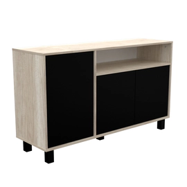 Vajillero Doors 130 Mosconi Helsinki Negro
