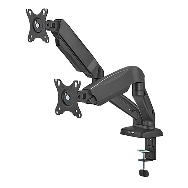 SOPORTE ESCRITORIO DOBLE BRAZO ONEBOX OB-LCD24UM DE 17" A 32" 9KG POR BRAZO MON