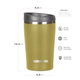 Vaso con Doble Pared Waterdog AMERICAN380OG 380 ml Oliva Acero