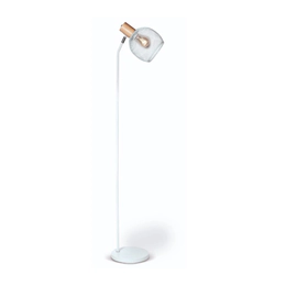 Lampara de Pie Linea Osaka Rejilla E27 220V Blanco