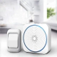 Timbre Alarma A Pilas 150Mts Resiste Al Agua Blanco