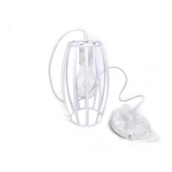 Colgante Elis Jaula E27 130X230Mm Blanco