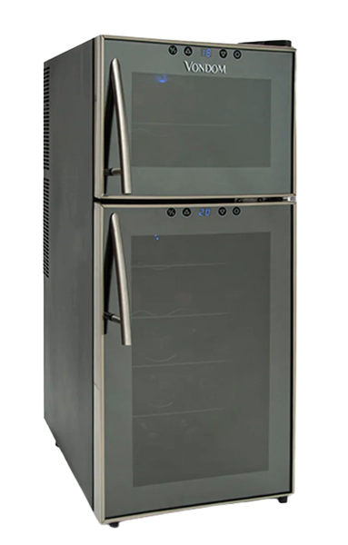 Cava de Vino Vondom T20ACERO Línea Acero Doble Temp 21 Bot