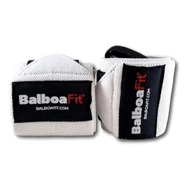 Muñequeras Elasticas Balboafit Fitness Blanco S Gimnasio Gym