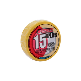 CINTA AISLADORA AMARILLO DE PVC AUTO EXTINGUIBLE X 20M TACSA