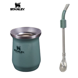 Combo Mate Clasico Stanley 236ML + Bombilla Spoon Verde