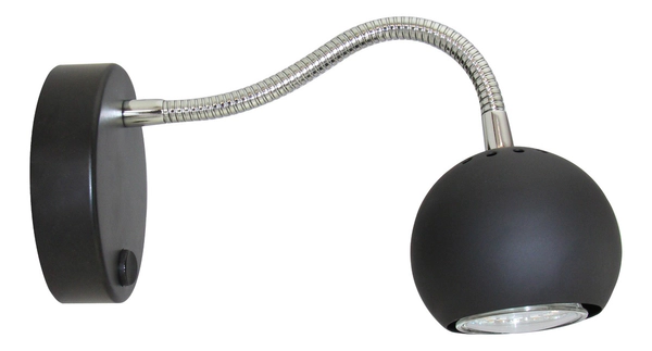 Aplique De Pared Venus Gu10 Negro