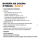 Batería De Cocina Antiadherente Lüsqtoff 9 Piezas