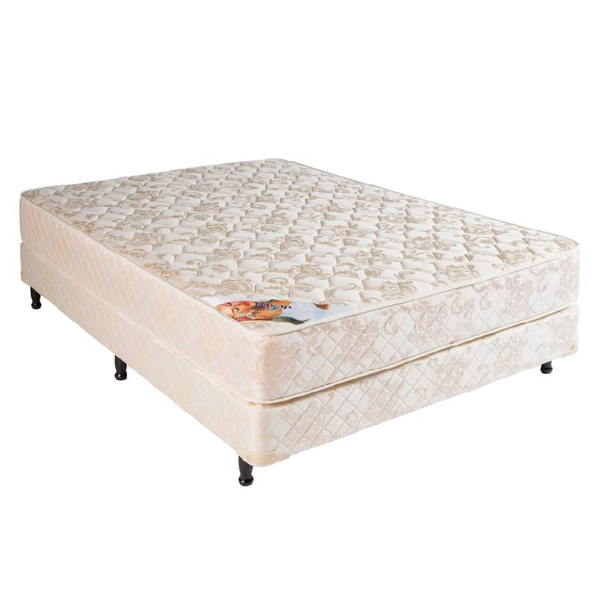 SOMMIER-COLCHON ESPUMA DESEO - 140x190x46 LINEA SUEÑO DORADO DENSIDAD 23KG