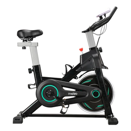 Bicicleta Fija Tradicional Gimnasio Indoor Con Monitor 5186K Blanca