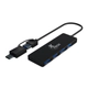 Hub Xtech 4 puertos usb 30 y usb tipo c (xtc-390)