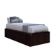 Cama Box EMC 1 plaza con 3 Cajones y 1 zapatero Wengue