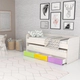 Cama Nido Doble Sin Carro 1 Plaza Mosconi Nature Infantil Venezia