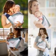 FULAR PORTABEBE CORREA ERGONOMICA TRANSPIRABLE Y AJUSTABLE