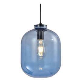 Colgante Kalmar 1 Luz E27 Diam 24Cm Alto 30Cm Vidrio Celeste