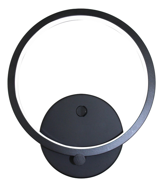 Aplique Pared Led 12W Trufa 20Cm Negro