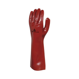 GUANTE DE PVC ROJO C SOPORTE DE ALG-LONG 40CM N°10 DELTA PLUS PVCC400