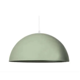 Colgante Bell 08 Media Esfera 30 Cm E27 Aluminio Verde Pastel