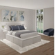 Cama PRO EMC 140 cm con 6 cajones y 2 zapateros Blanco