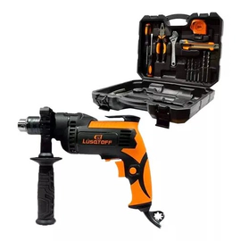 Taladro Percutor Electrico Lüsqtoff TIL600-8K 600W 13mm c/ Kit Herramientas