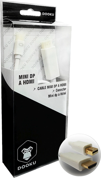CABLE DOOKU DK-MDH30 MINI DISPLAY PORT A HDMI GOLD 24K 3 MTS