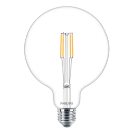 Pack X 4 Lampara Led Philips Filamento Vintage Deco Globo 6w