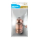 Portalámparas Vintage Con Perilla Cobre Bronce E27 Apto Led