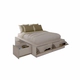 Cama PRO EMC 140 cm con 6 cajones y 2 zapateros Blanco