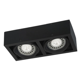 Aplique Plafon Box 2 Luces Cardanico Lampara Ar111 Led Gu10