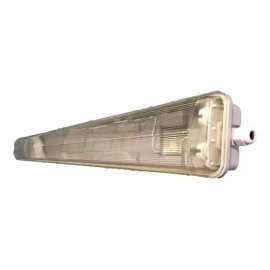 Plafon Estanco Philips Hermetico 2X18W Apto Tubo Led 120Cm
