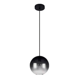 Colgante Vidrio Globo Traslucido 25Cm E27 Negro