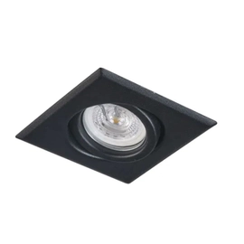 Spot Embutir Led Techo Cuadrado Frio 7w Negro