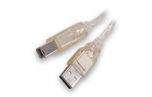 CABLE USB IMPRESORA 2.0 NOGA TRANSPARENTE BLINDADO 1.8M