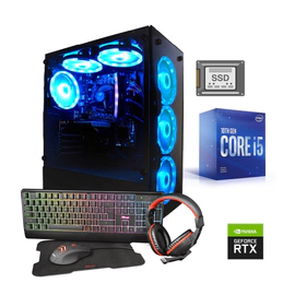 PC ARMADA GAMER INTEL I5-10400 16GB SSD 960GB VIDEO RTX3050 RGB