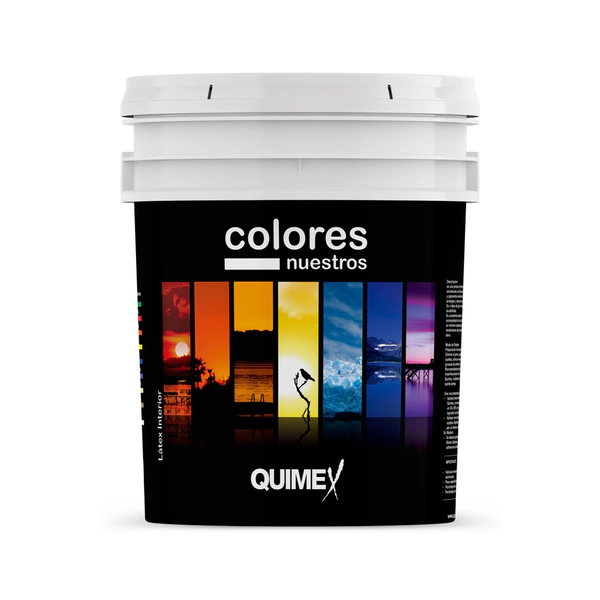 LATEX INTERIOR BLANCO IGUAZU 1L QUIMEX COLORES NUESTROS 8991
