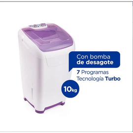 LAVARROPAS COLUMBIA SEMIAUTOMATICO LSC 10001- 10KG, CON DESAGOTE
