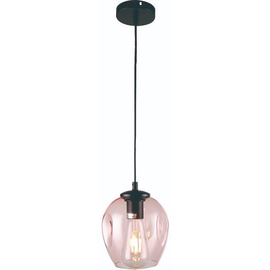 Colgante Astrid Cristal E27 150X200Mm  Rosa