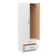 Placard Ropero Mosconi 2 Pue Blanco Int Sin Pintar Blanco