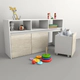 JUGUETERO TABLES 3038 NCE HOME - NEVADO EVEREST 3 CAJONES CRUEDAS