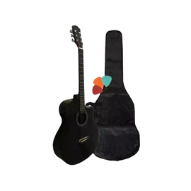 Guitarra Electroacústica Sunset FK-40CEJR BK con Funda