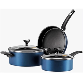 SET 5 PIEZAS MARMICOC -SABORES (CACEROLA CTAPA 24CM OLLA CTAPA 20CM SARTEN 24CM