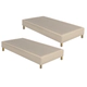 Base Sommier King 180x200 OG Color Tiza (2 piezas de 90x200)