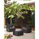 Juego Living Exterior Jardín Berner Simil Ratan Set Venus