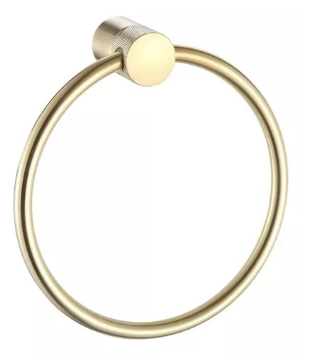 Toallero Aro Accesorio Para Baño Peirano Fabric Gold 17020g