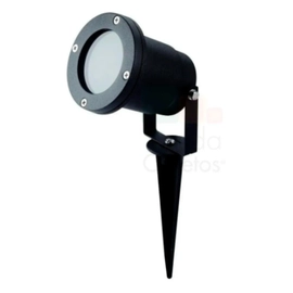 Aplique Exterior Estaca Jabalina Dicroica Led Gu10 Negro