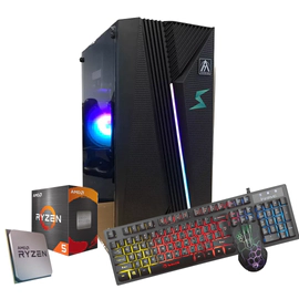 PC GAMER RYZEN 5 5600G + 16GB+ SSD 240gb – graficos vega 7 RGB + TEC y MOUSE RE
