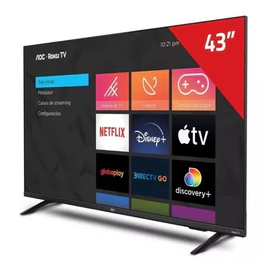 Smart Tv Roku Full Hd 43 Pulgada Aoc 43s5135 1080p Dolby Tda
